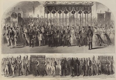 De Kroningsprocessie van Tsaar Alexander II door Gustave Janet